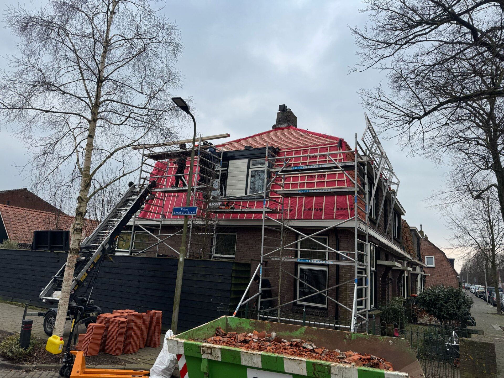 Pannendak vervangen + isolatie in Rosmalen